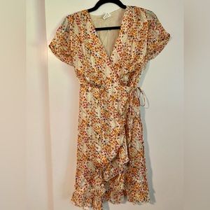 Floral Wrap Dress
